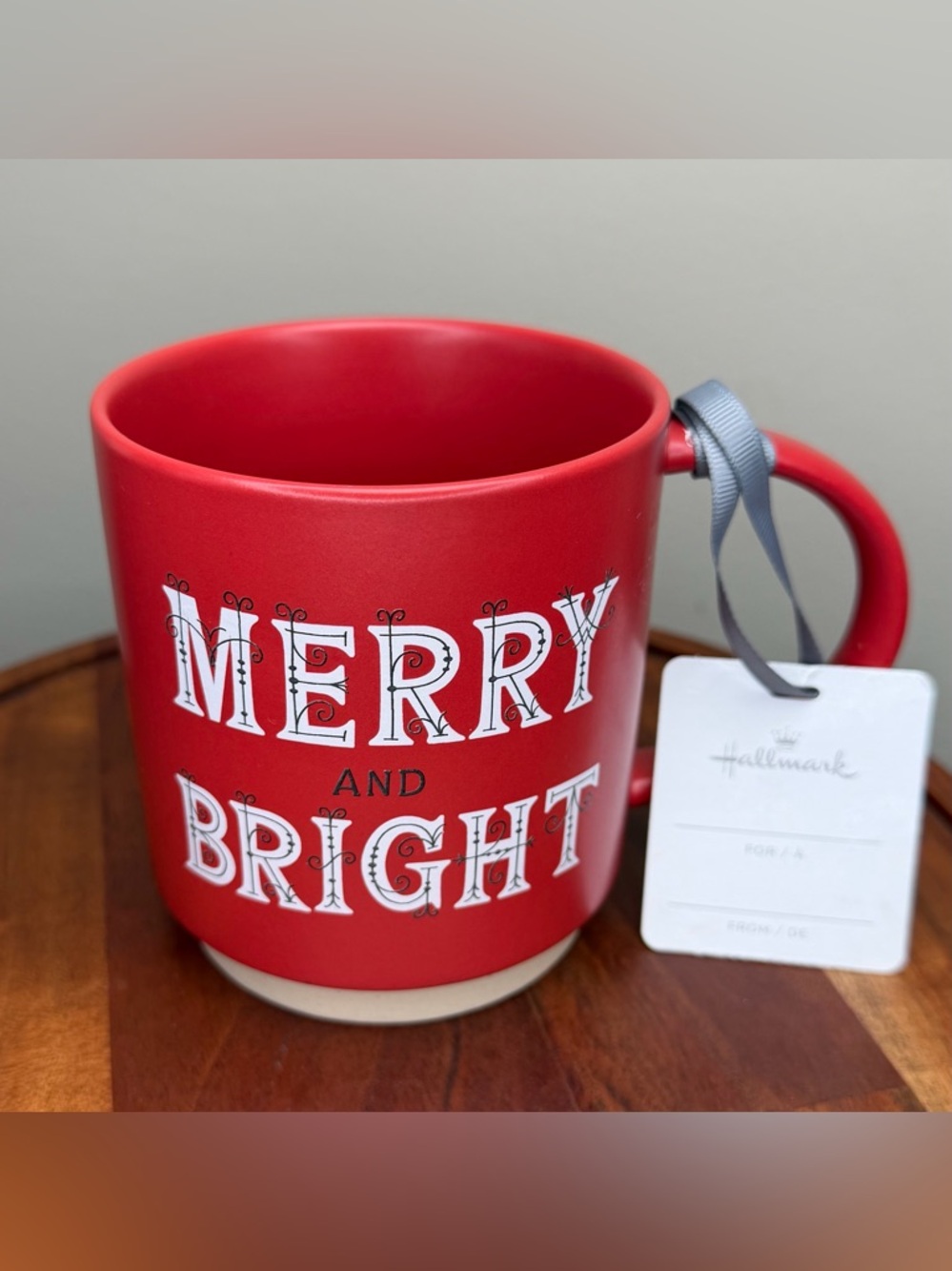 HALLMARK MERRY AND BRIGHT Christmas mug
